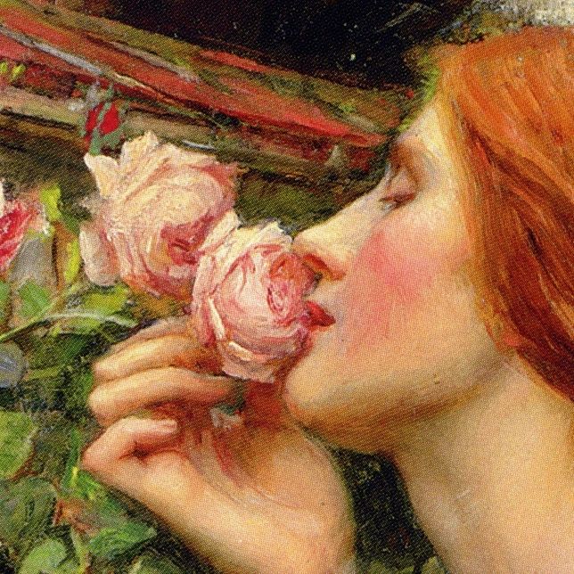 Detalle de "The Soul of the Rose", de John William Waterhouse.