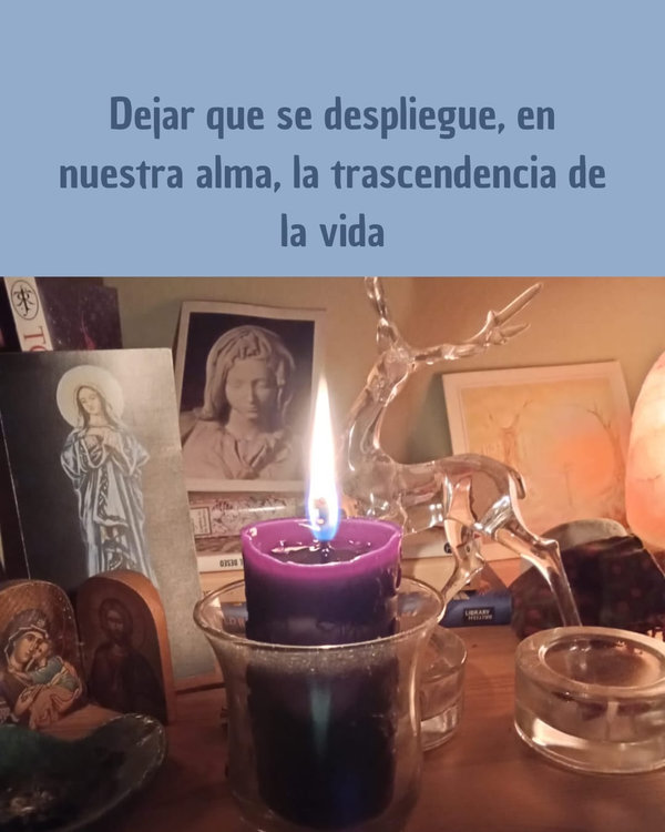 fotografía de Dinorah Arrillaga (la vela es una creación de @sendaperegrina)